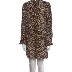 Equipment Leopard Print Mini Dress